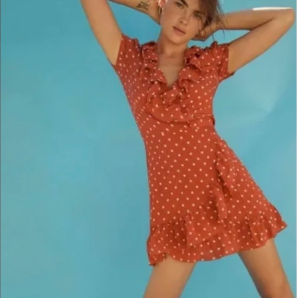 Realisàtion Par Valentina Rust Dot Dress